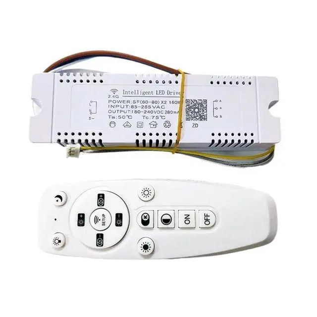 Main image of APP Control LED Isolation Driver 2.4G Remote Intelligent LED (40-60W) X2 AC Input 85-265V for dimmable((60-80W)-2)