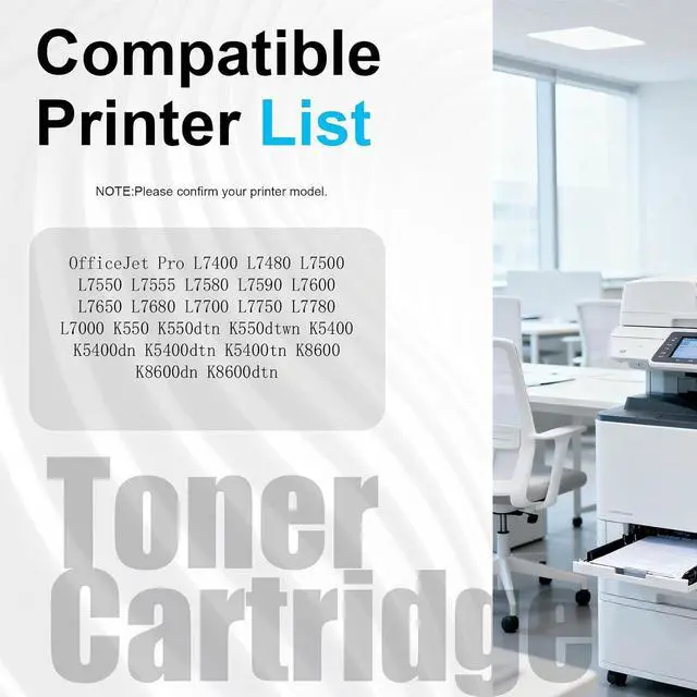 Alt view image 2 of 7 - 88 C9381A C9382A Printhead Compatible Replacement for HP Printers | to Work with OfficeJet Pro L7400 L7480 L7500 L7550 L7555 L7580 L7590 L7600 L7650 L7680 L7700 L7750 Printer 1set