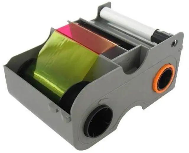 Main image of YMCKO Color Printer Ribbon Compatible with Fargo DTC1000 045000 250 Prints