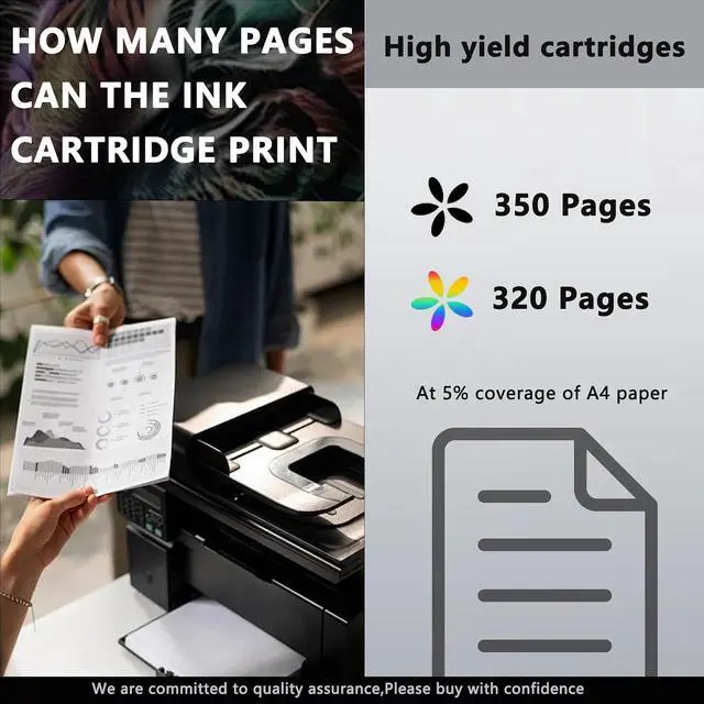 Alt view image 4 of 7 - PG-745 Black and CL-746 Color Ink Cartridges Compatible for Canon PG-745 CL-746 for Canon Pixma IP2870 IP2870S MG2470 MG2970 MX497 TS207 TS307 TS3170 TR4570 Printers