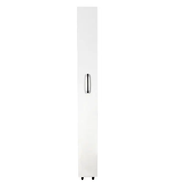 Alt view image 7 of 7 - 7 Tier Slim Storage Cart with Pull-out Open Shelves, Single-sided of Fridge Slim Rolling Storage Cart with Wheels, Pull Out Spice Rack, Narrow Snack Organizer for Kitchen, Living Room, White