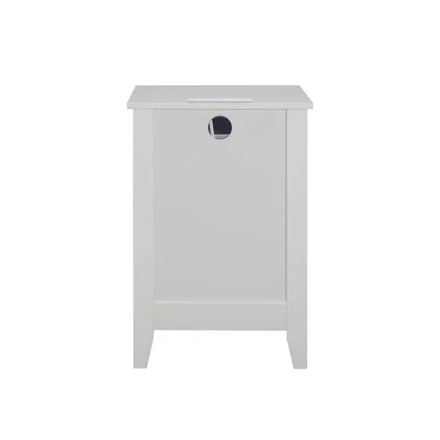 Alt view image 5 of 7 - 3 Drawer Dresser, White Chest of Drawers with Charging Station and USB Ports & Power Outlets, Small Wooden Storage Cabinet Organizer for Bedroom, Living Room