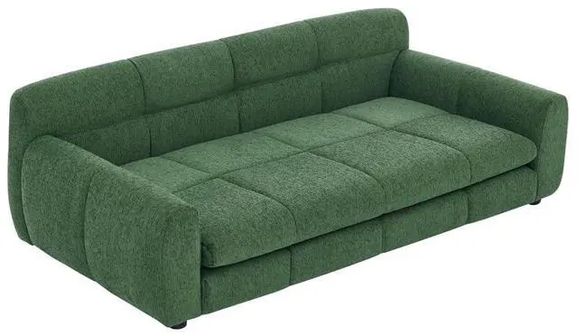 Alt view image 7 of 7 - 51" XL Dog Bed Couch, Elevated Large Dog Sofa with Backrest and Armrests, Soft Memory Foam Extra Large Pet Bed with Removable Cushion, Durable Linen Pet Couch Furniture, Green