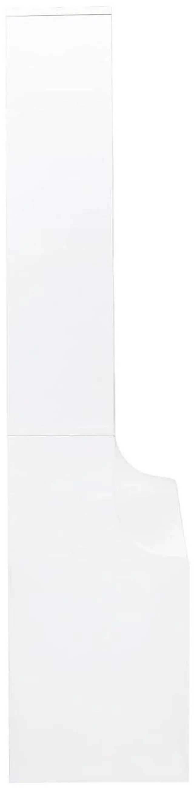 Alt view image 6 of 7 - 58" Tall Nightstand with Bookshelf, Night Stand with 2 Storage Drawers, White Bedside Storage Cabinet with Bookcase, Large Side Table for Bedroom, Dorms, Living Room