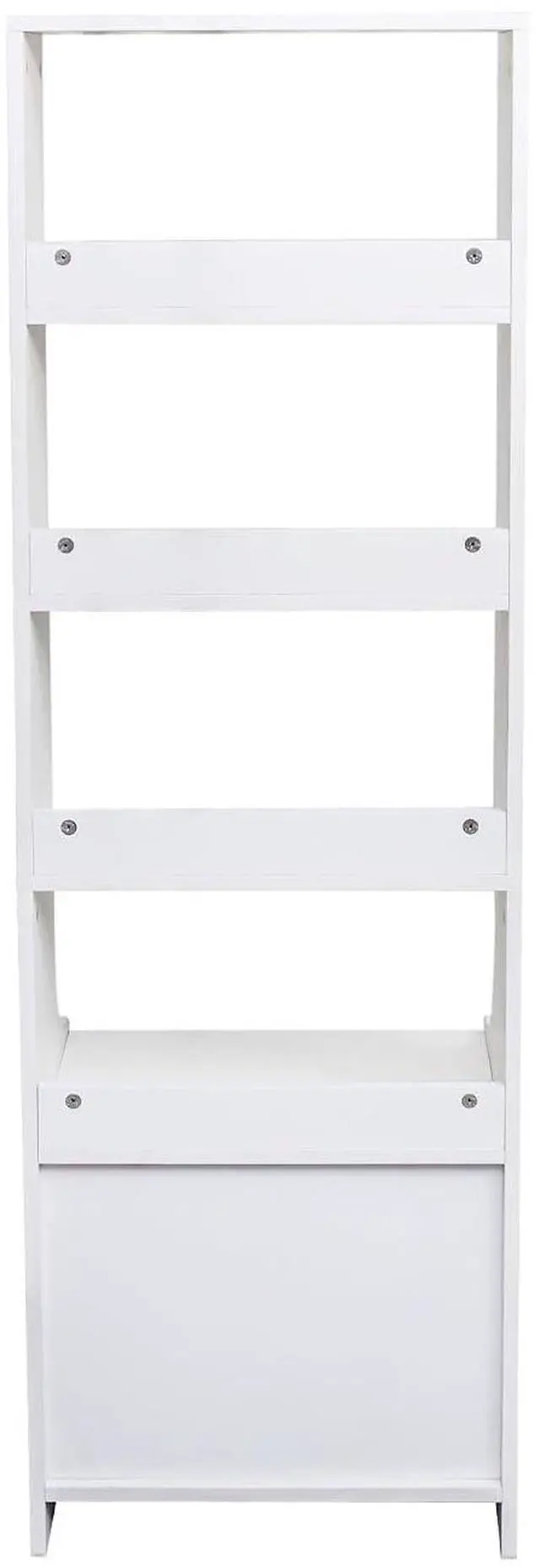 Alt view image 7 of 7 - 58" Tall Nightstand with Bookshelf, Night Stand with 2 Storage Drawers, White Bedside Storage Cabinet with Bookcase, Large Side Table for Bedroom, Dorms, Living Room