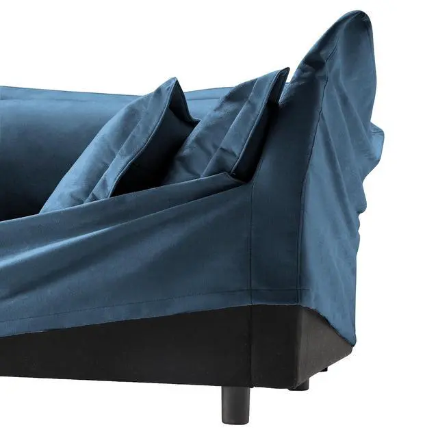 Alt view image 5 of 6 - Chenille Ottoman Footrest, Stylish Stool Bench for Living Room, Bedroom, and Apartment, Stool Bench Chaise Perfect for Sectional Sofas, Soft and Durable Upholstered Design