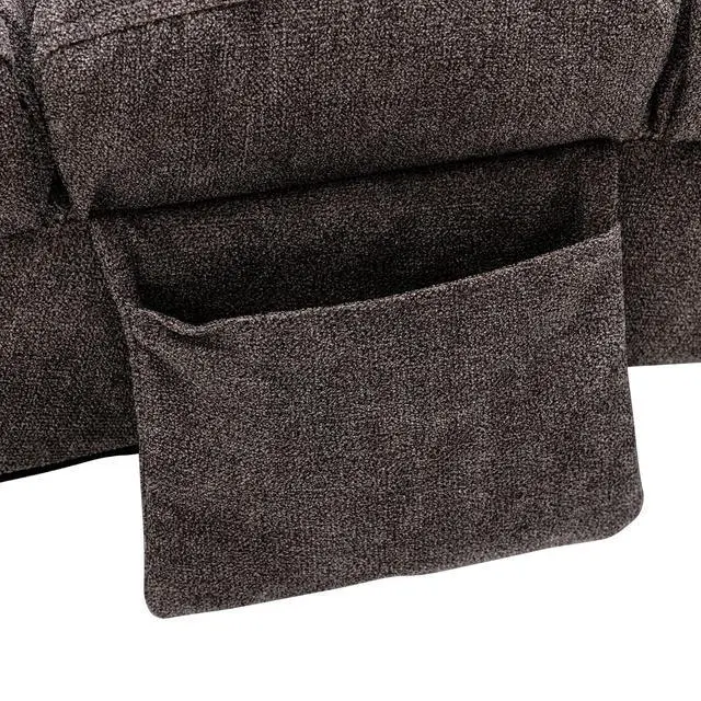 Alt view image 7 of 7 - Chaise Lounge Chair Indoor,Massage Chaise Lounge with Remote Control,Electric Massage Floor Chair,Modern Long Lounger with 5 Modes, Chaise Lounge Sofa for Office, Living Room,Bedroom,Linen,Dark Gray