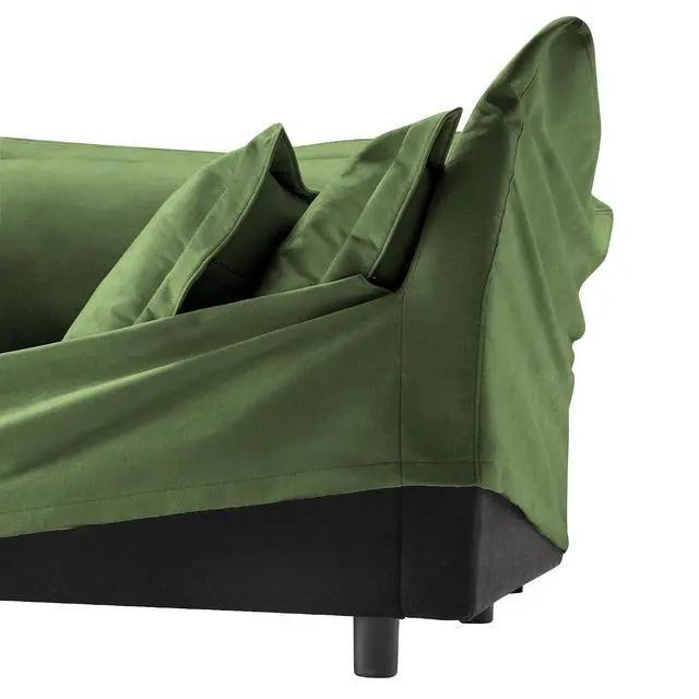 Alt view image 4 of 6 - Chenille Ottoman Footrest, Stylish Stool Bench for Living Room, Bedroom, and Apartment, Stool Bench Chaise Perfect for Sectional Sofas, Soft and Durable Upholstered Design