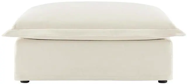 Main image of Chenille Ottoman Footrest, Stylish Stool Bench for Living Room, Bedroom, and Apartment, Stool Bench Chaise Perfect for Sectional Sofas, Soft and Durable Upholstered Design