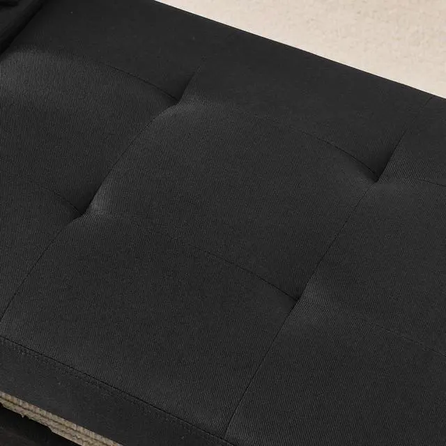 Alt view image 6 of 7 - Convertible Pull Out Sofa with Adjustable Backrest, Compact Sofa for Small Spaces, Living Room, Bedroom, Dorms, Apartments