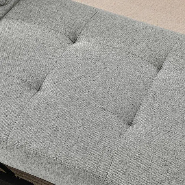 Alt view image 5 of 7 - Convertible Pull Out Sofa with Adjustable Backrest, Compact Sofa for Small Spaces, Living Room, Bedroom, Dorms, Apartments