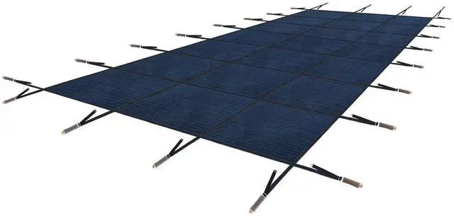 Alt view image 7 of 7 - Pool Covers for Inground Pool, 20x40ft in Ground Pool Safety Cover, Rectangular Inground Winter Cover for Underground and Inground Swimming Pools, PP Abrasion Resistant Mesh,Blue