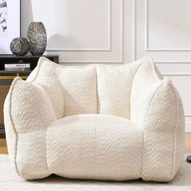 Main image of Bean Bag Chair for Adults Ultra-Comfortable Chenille Fabric, Perfect for Gaming, Reading, and TV Watching Portable & Easy to Move Cozy Lounge Chair for Living Rooms and Bedrooms