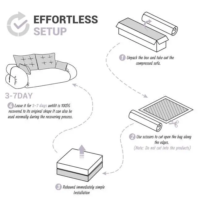Alt view image 6 of 7 - 78.7" Pull Out Couch, 3-in-1 Foldable Human Dog Bed, Convertible Lazy Sofa Bed, Teddy Upholstered Loveseat with Button Tufted Back Pillows, Sleeper Sofa for Living Room,Guest Room,Playroom,Beige