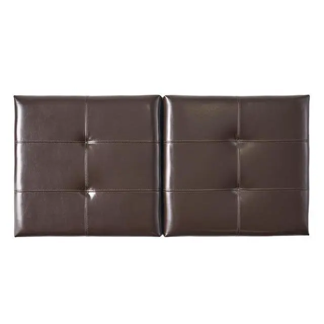 Alt view image 6 of 7 - Button Tufted Large Ottoman Table with Lift Up Top, PU Leather Upholstered with Storage, Storage Bench with Double Lids, Comfy Footrest, Sofa Side Table for Living room, Bedroom and Office,Brown