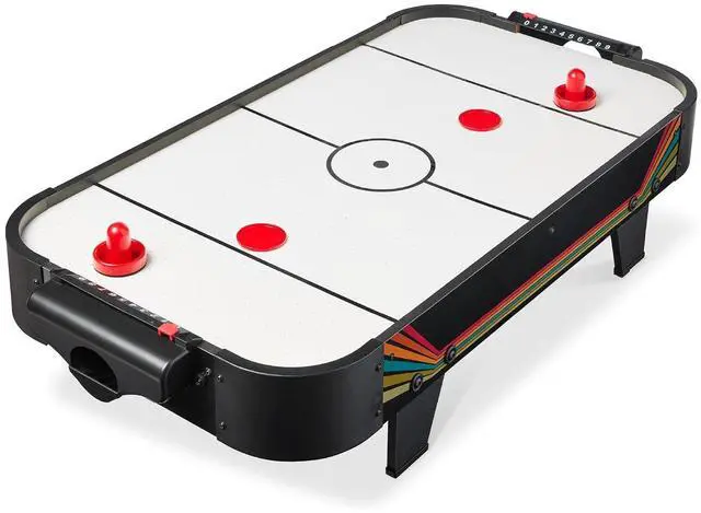 Main image of Portable Tabletop Air Hockey Table for Game Room w/ 100V Motor, Electric Fan, 2 Strikers, 2 Pucks