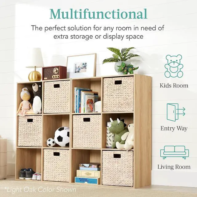 Alt view image 4 of 7 - Best Choice Products 6-Cube Storage Organizer, 13.5in Shelf Opening, Bookcase, Display Shelf, Customizable w/ 3 Removable Back Panels Black