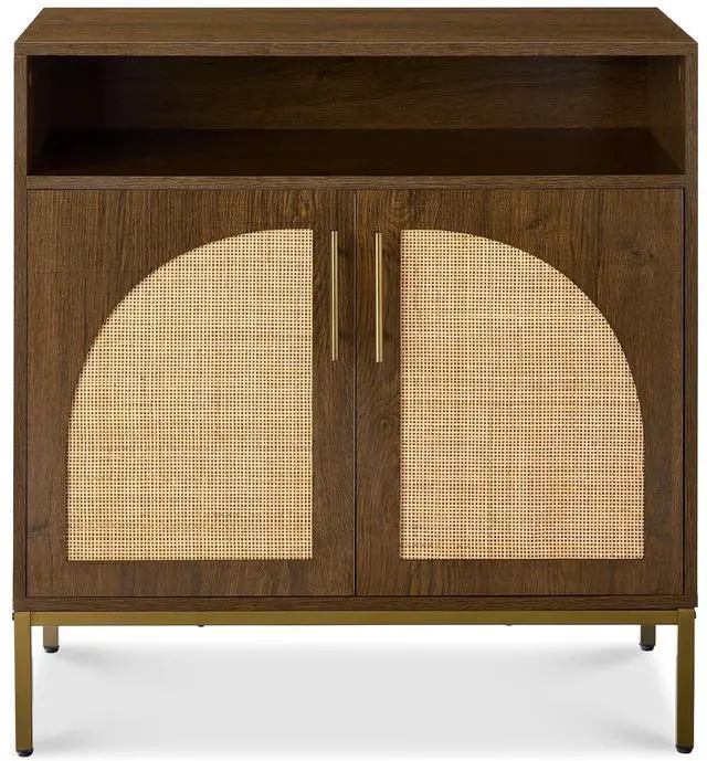 Main image of Rattan Sideboard Buffet Cabinet, Entryway Table, Accent Storage Cabinet, Console Table for Hallway, Living Room, Dining Room - Brown