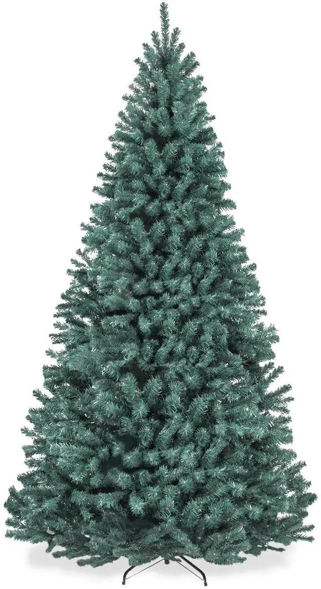 Main image of Artificial Christmas Tree, 7.5ft Premium Unlit Realistic Spruce Holiday Décor w/Dense Branches, Metal Base Blue Spruce