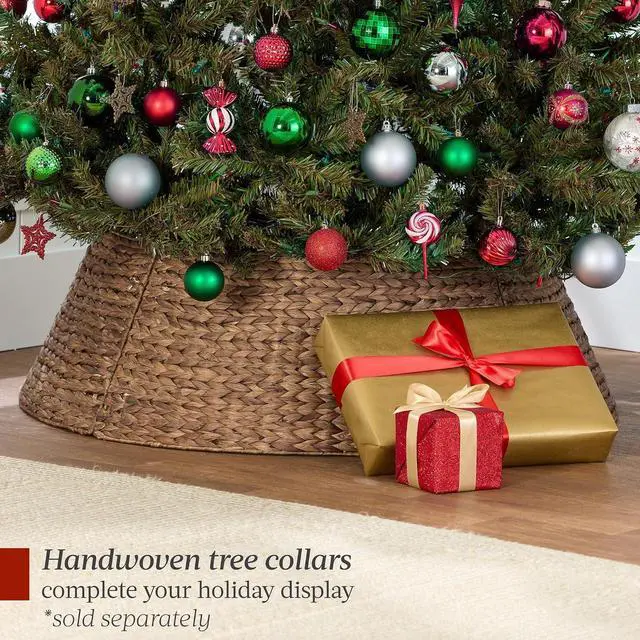 Alt view image 7 of 7 - Artificial Christmas Tree, 6ft Premium Unlit Realistic Spruce Holiday Décor w/Dense Branches, Easy Assembly, Metal Base
