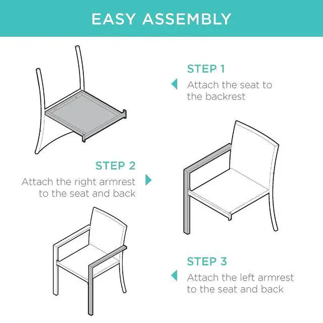 Alt view image 7 of 7 - Set of 2 Stackable Outdoor Wicker Dining Chairs All-Weather Firepit Armchair w/Armrests, Steel Frame for Patio, Deck, Garden, Yard - Natural