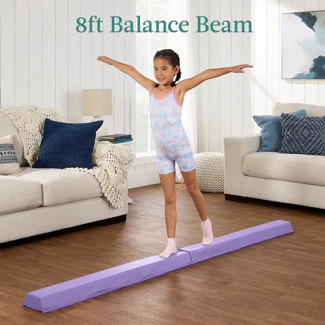 Alt view image 3 of 7 - 10ftx4ftx2in Folding Gym Mat 4-Panel Exercise Gymnastics Aerobics Workout Fitness Floor Mats w/Carrying Handles