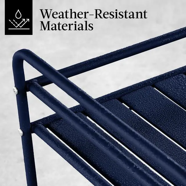Alt view image 4 of 7 - Rolling Bar Cart, Mobile Home Bar Serving Cart, Serving Station w/ 2 Tier Shelves, Wine Rack, Lockable Wheels - Navy