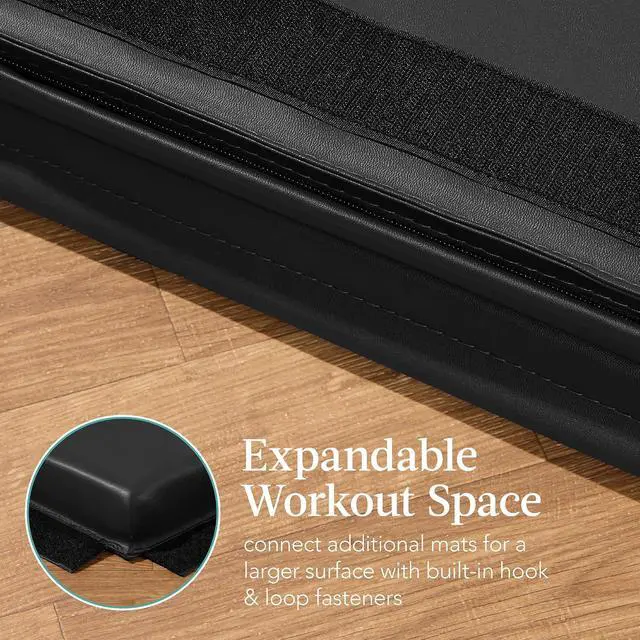 Alt view image 7 of 7 - 10ftx4ftx2in Folding Gym Mat 4-Panel Exercise Gymnastics Aerobics Workout Fitness Floor Mats w/Carrying Handles