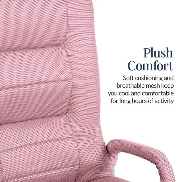 Alt view image 5 of 7 - Swivel Gaming Chair 360 Degree Multipurpose Floor Chair Rocker for TV, Reading, Playing Video Games w/Lumbar Support, Armrest Handles, Adjustable Foldable Backrest - Pink