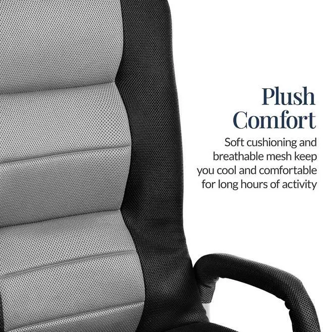 Alt view image 5 of 7 - Swivel Gaming Chair 360 Degree Multipurpose Floor Chair Rocker for TV, Reading, Playing Video Games w/Lumbar Support, Armrest Handles, Adjustable Foldable Backrest - Black/Gray