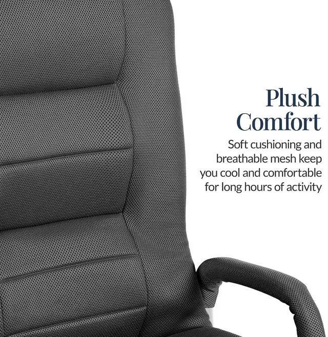 Alt view image 5 of 7 - Swivel Gaming Chair 360 Degree Multipurpose Floor Chair Rocker for TV, Reading, Playing Video Games w/Lumbar Support, Armrest Handles, Adjustable Foldable Backrest - Dark Gray