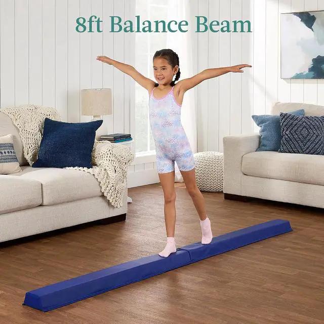 Alt view image 3 of 7 - 10ftx4ftx2in Folding Gym Mat 4-Panel Exercise Gymnastics Aerobics Workout Fitness Floor Mats w/Carrying Handles