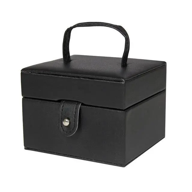 Alt view image 6 of 7 - Leather Box Organizer Storage With Mini Travel Case - Black