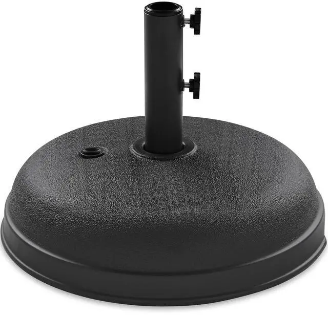 Main image of Best Choice Products Fillable Umbrella Base Stand Round Dome Plastic Patio Umbrella Base Stand, Pole Holder for Outdoor, Lawn w/ 55lbs Weight Capacity, Adjustment Knob - Black