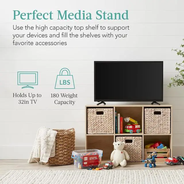 Alt view image 5 of 7 - Best Choice Products 6-Cube Storage Organizer, 11in Shelf Opening, Bookcase, Display Shelf, Customizable w/ 3 Removable Back Panels Light Oak