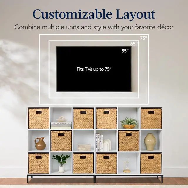 Alt view image 5 of 7 - Best Choice Products 9-Cube Bookshelf, 3-Tier Wood Storage Bookcase W/Legs, 11in Shelf Opening, Cube Organizer, Living Room, Office, Nursery - White