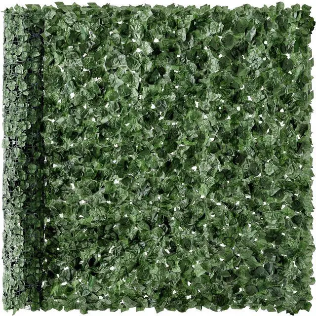 Main image of Outdoor Garden 96x72-inch Artificial Faux Ivy Hedge Leaf and Vine Privacy Fence Wall Screen - Green