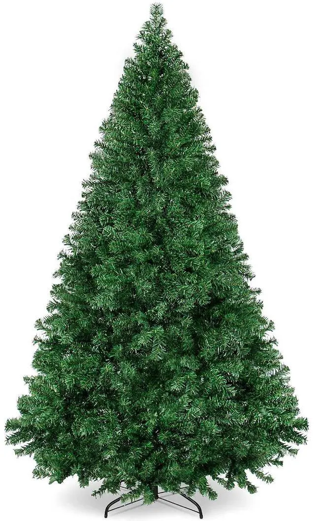 Main image of Artificial Christmas Tree, 4.5ft Premium Unlit Pine Design, Dense Branches Realistic Holiday Décor w/Easy Assembly - Green