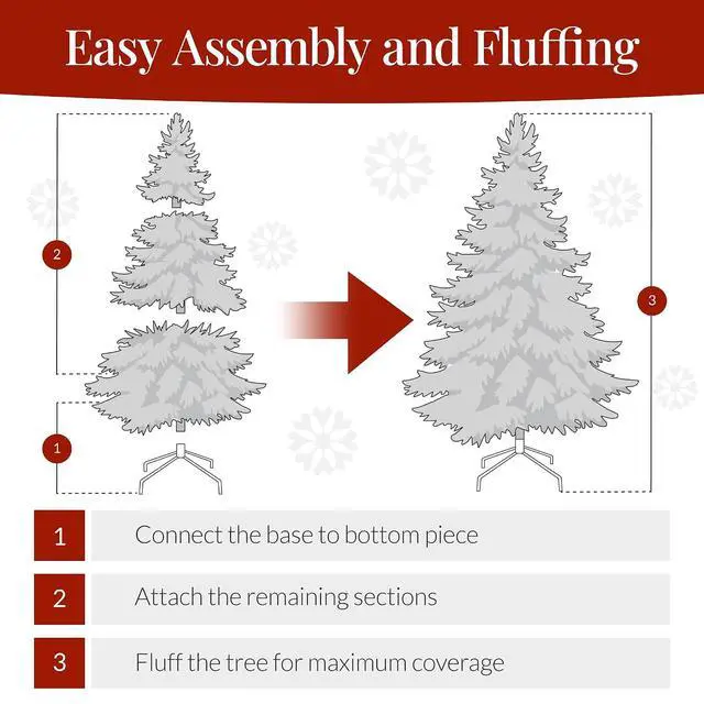 Alt view image 7 of 7 - Artificial Christmas Tree, 6ft Premium Unlit Pine Design, Dense Branches Realistic Holiday Décor w/Easy Assembly - Lime Green