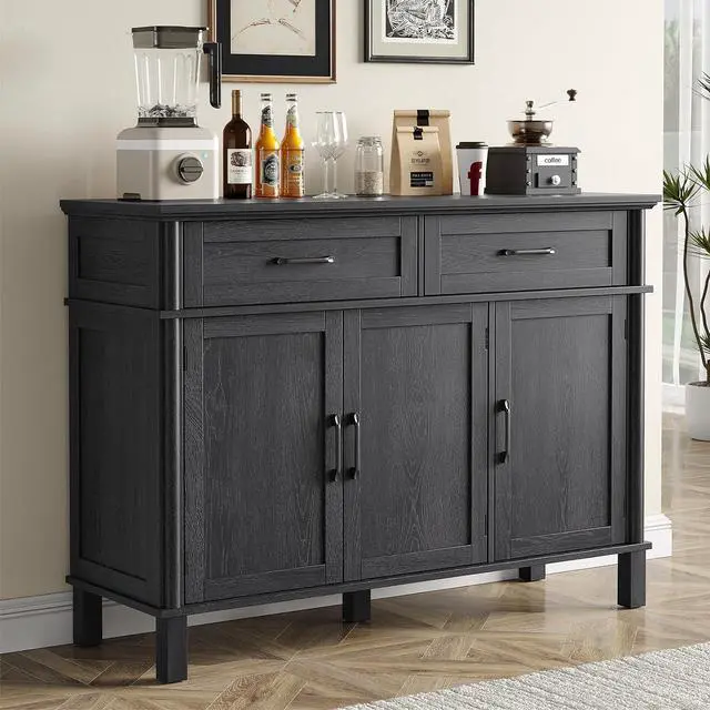 Main image of 48 Inch Sideboard Buffet Cabinet with Storage,Black