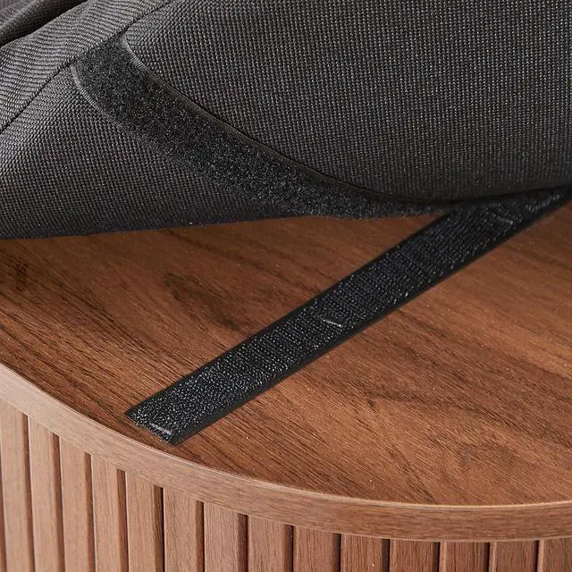 Alt view image 5 of 7 - 43" Fluted Storage Bench, Entryway Shoe Bench with Storege Walnut
