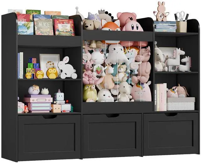 Main image of 61" W Extra Large Toy Storage and Organizer with Stuffed Animal Zoo