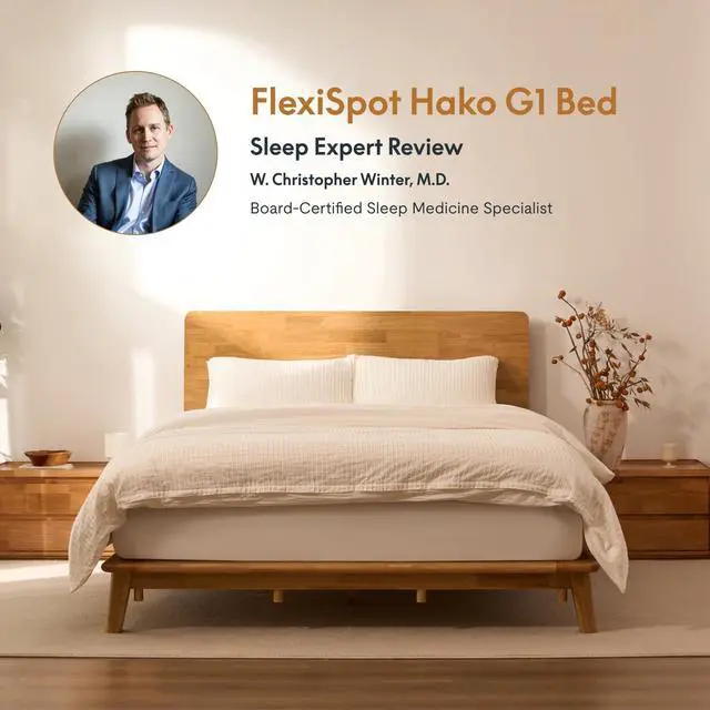 Alt view image 5 of 7 - Hako G1 Queen Solid Wood Platform Bed with Tool-Free Assembly