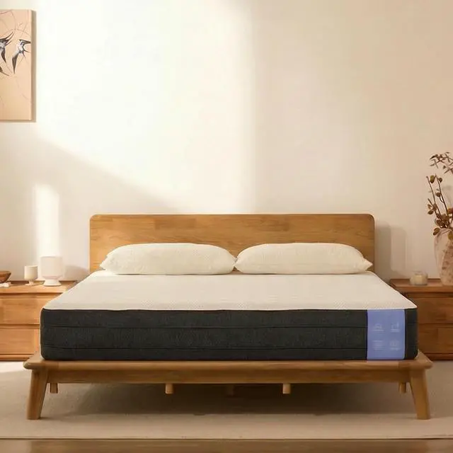 Main image of Hako G1 King Solid Wood Bed with USA-Assembled Mattress