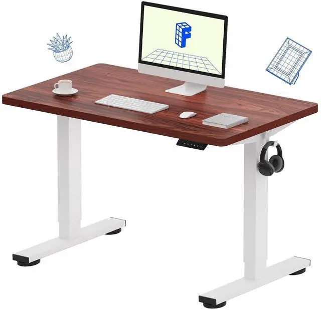 Main image of EN1 40"x24" One-Piece Standing Desk, Mahogany