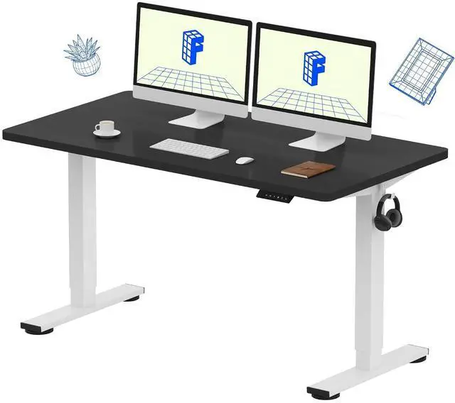 Main image of EN1 55"x28" One-Piece Standing Desk, Black