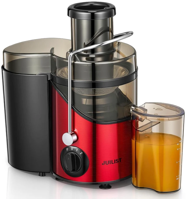 Main image of Juicer Machines, 3" Wide Mouth Juicer Extractor Max Power 800W, for Vegetable and Fruit with 3-Speed Setting, 400W Motor, Easy to Clean, Bright Red