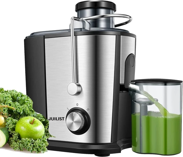 Main image of Juicer Machines with Anti-drip & Anti-slip Function, Centrifugal Juicer Whole Fruit and Vegetable with 3-inch Wide Food Chute, 2 Speeds, Recipe Included, Easy to Clean