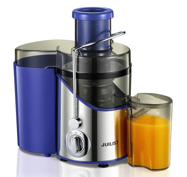 Main image of Juicer Machines, 3" Wide Mouth Juicer Extractor, for Vegetable and Fruit with 3-Speed Setting, 400W Motor, Easy to Clean, Blue