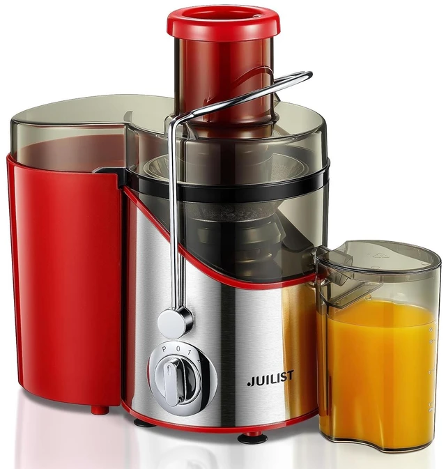 Main image of Juicer Machines, 3" Wide Mouth Juicer Extractor Max Power 800W, for Vegetable and Fruit with 3-Speed Setting, 400W Motor, Easy to Clean, Red